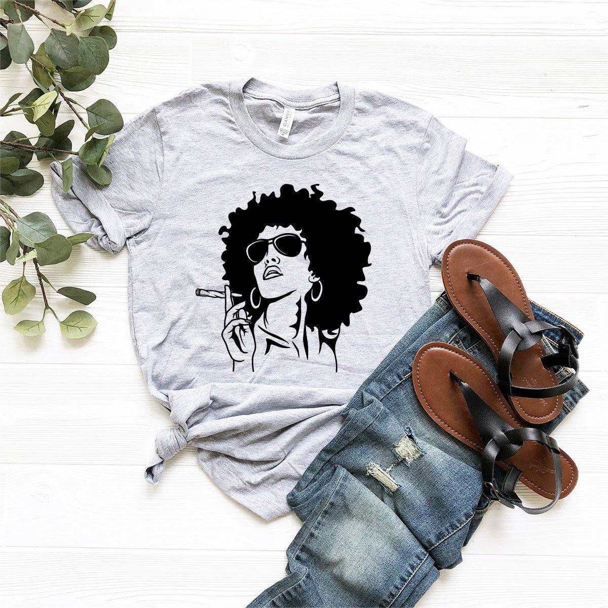 black girl afro shirt