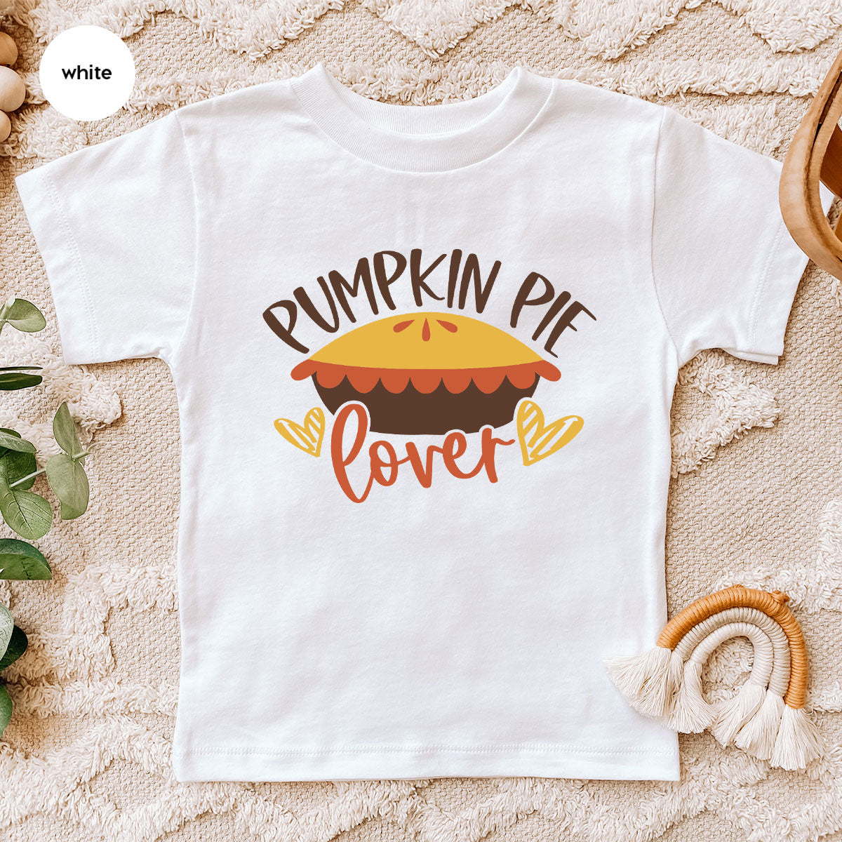 Kids Thanksgiving Shirts, Pumpkin Pie Graphic Tees, Gift for Her, Fall Crewneck Sweatshirt, Cute Toddler Clothes, Autumn Vneck T-Shirt