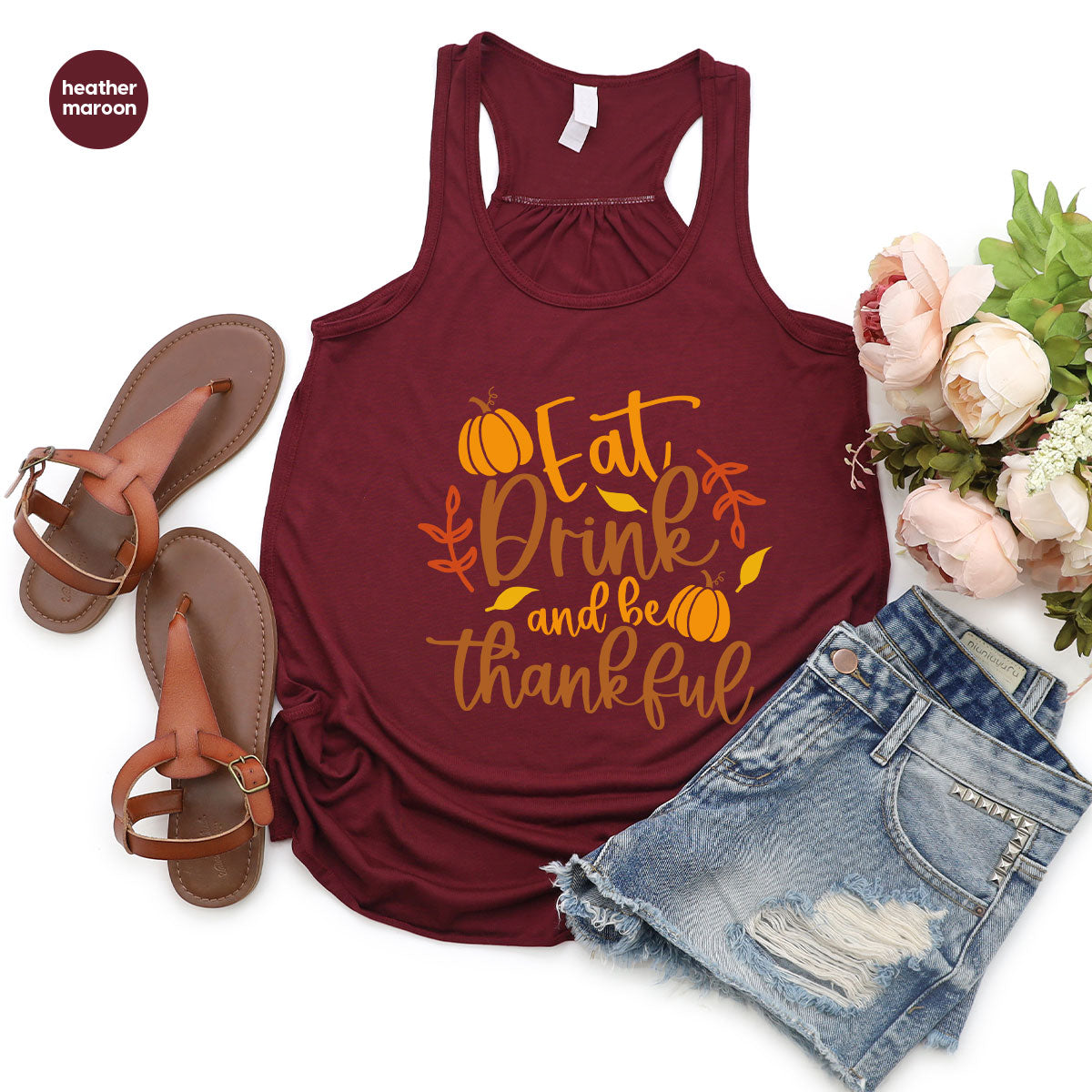 Cute Pumpkin T-Shirt, Fall Graphic Tees, Thankful Gifts, Thanksgiving Outfits, Autumn Crewneck Sweatshirt, Fall Leaves Vneck Shirt