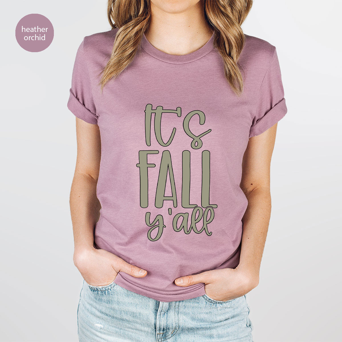 Fall Crewneck Sweatshirt, Its Fall Yall T-Shirt, Fall Gifts, Gifts for Her, Autumn Clothing, Thanksgiving Graphic Tees, Toddler T Shirt