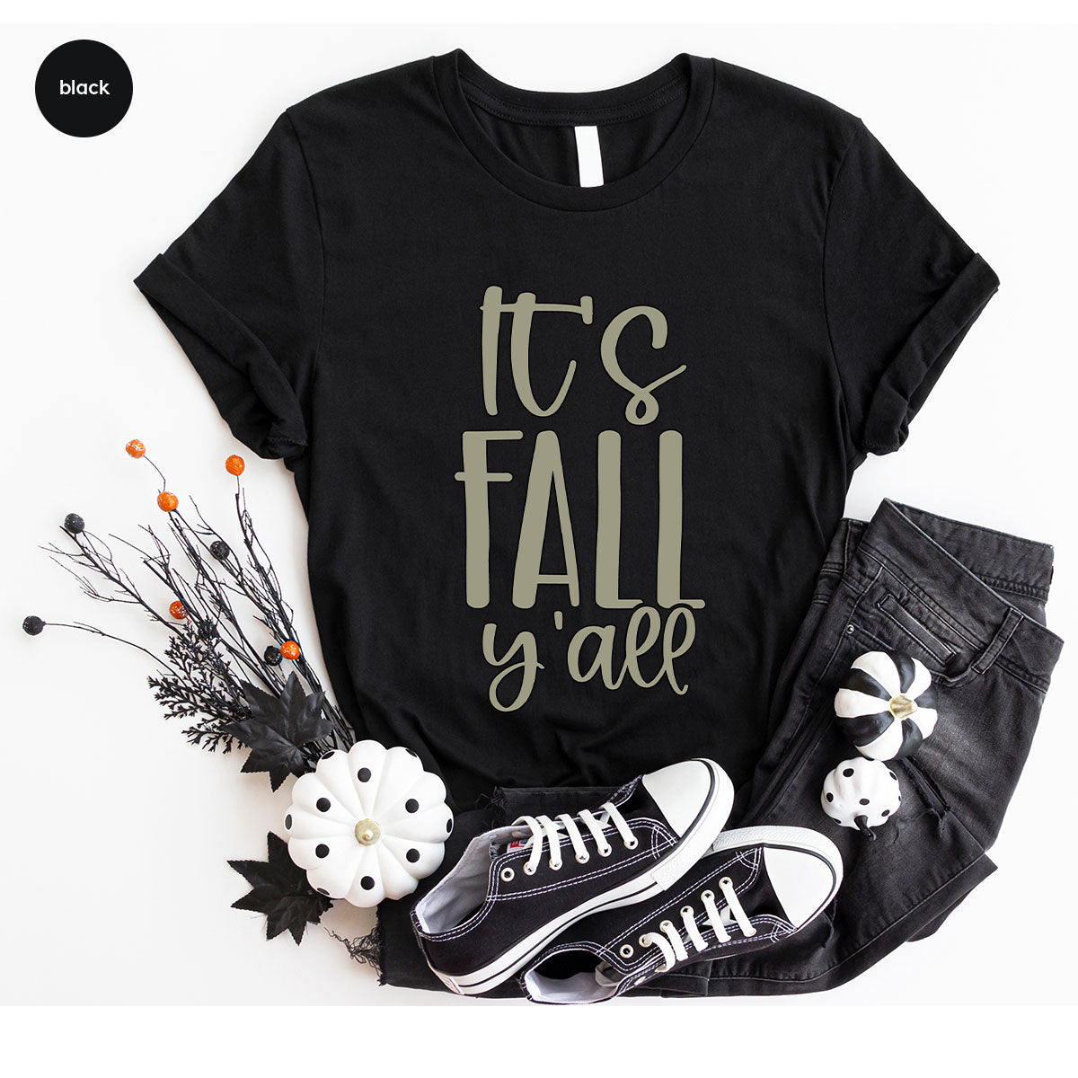 Fall Crewneck Sweatshirt, Its Fall Yall T-Shirt, Fall Gifts, Gifts for Her, Autumn Clothing, Thanksgiving Graphic Tees, Toddler T Shirt