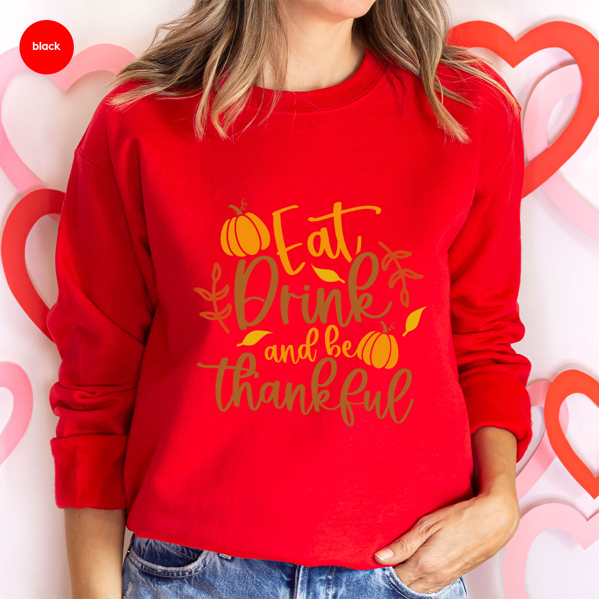 Cute Pumpkin T-Shirt, Fall Graphic Tees, Thankful Gifts, Thanksgiving Outfits, Autumn Crewneck Sweatshirt, Fall Leaves Vneck Shirt