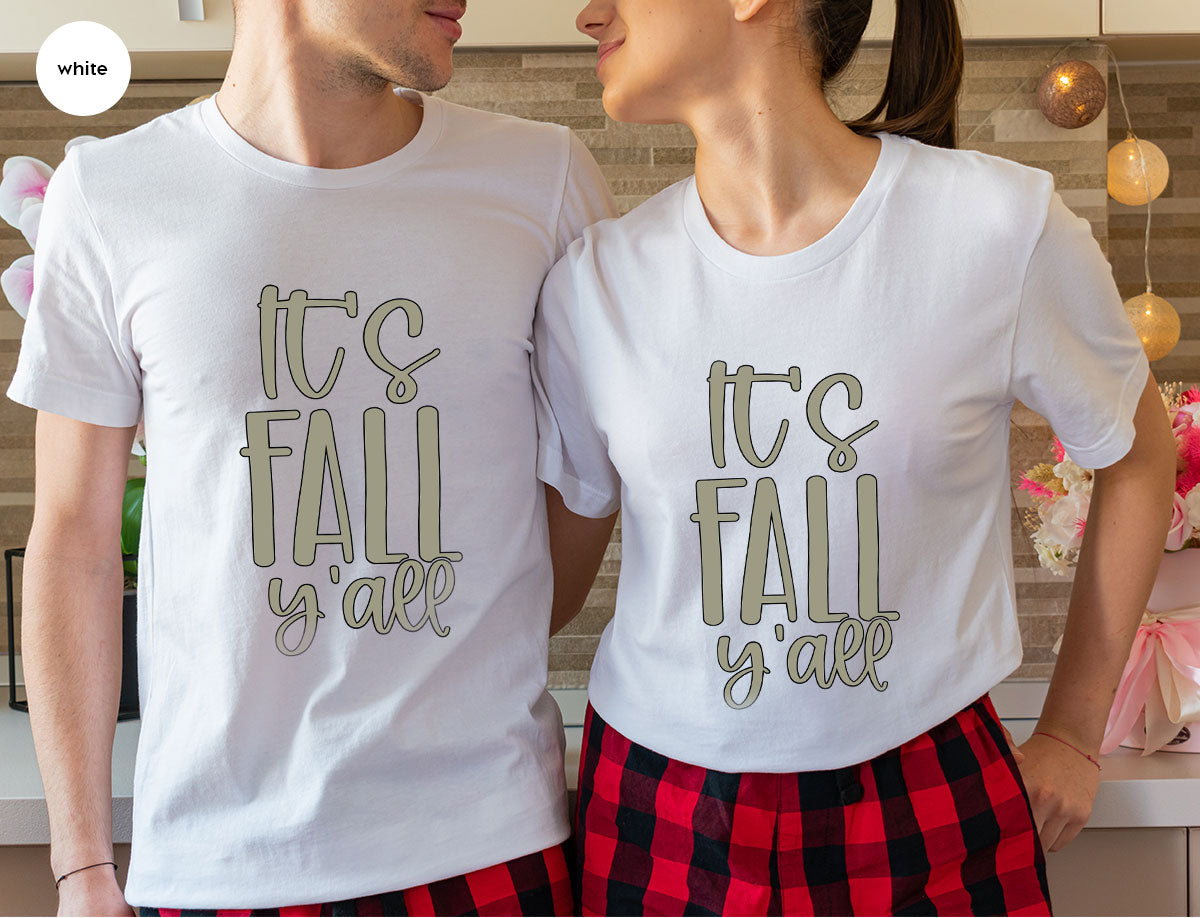 Fall Crewneck Sweatshirt, Its Fall Yall T-Shirt, Fall Gifts, Gifts for Her, Autumn Clothing, Thanksgiving Graphic Tees, Toddler T Shirt