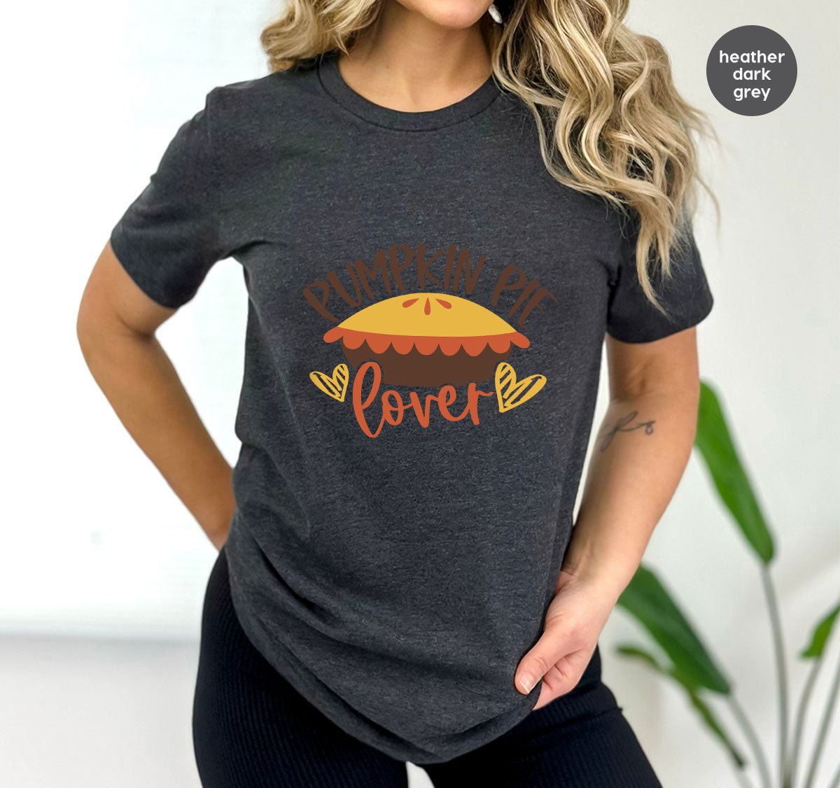 Kids Thanksgiving Shirts, Pumpkin Pie Graphic Tees, Gift for Her, Fall Crewneck Sweatshirt, Cute Toddler Clothes, Autumn Vneck T-Shirt