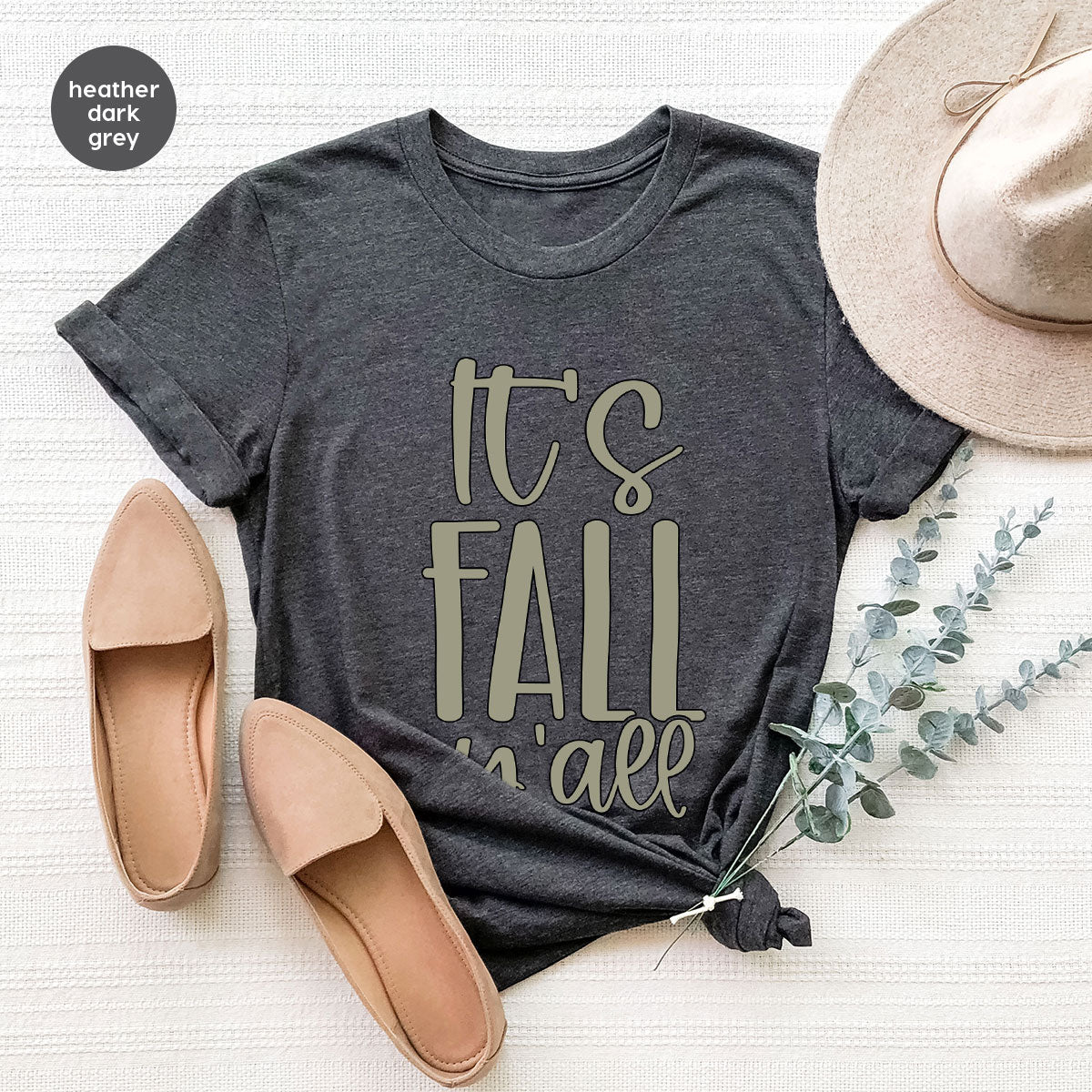 Fall Crewneck Sweatshirt, Its Fall Yall T-Shirt, Fall Gifts, Gifts for Her, Autumn Clothing, Thanksgiving Graphic Tees, Toddler T Shirt