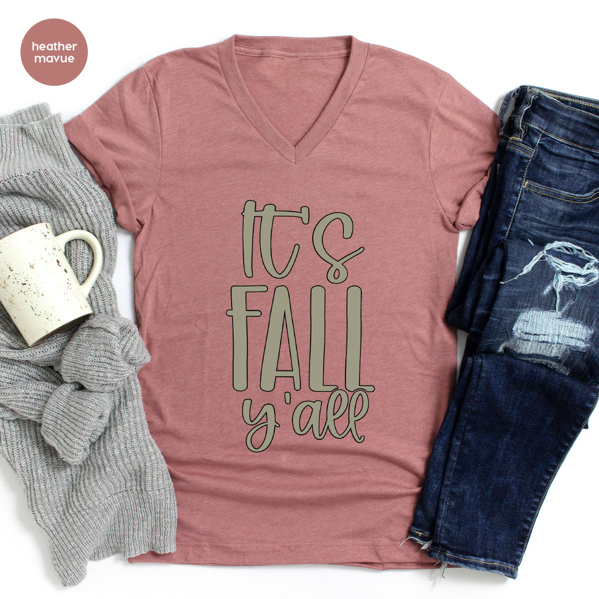 Fall Crewneck Sweatshirt, Its Fall Yall T-Shirt, Fall Gifts, Gifts for Her, Autumn Clothing, Thanksgiving Graphic Tees, Toddler T Shirt