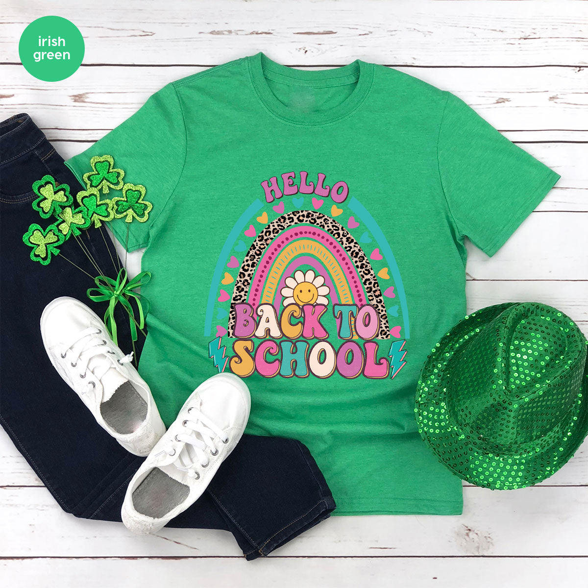 Inspirational Teacher Shirt, First Day Of School Clothing, Welcome Back To School Tshirt,n ainbow Graphic Tee