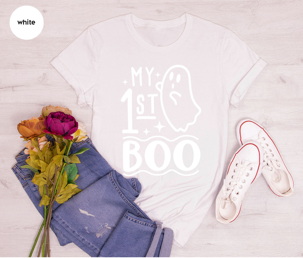 Halloween Baby Onesie®, Ghost Baby Clothes, Halloween Newborn Gifts, Spooky Season Kids Shirts, My First Boo T-Shirt, Baby Boy Bodysuit