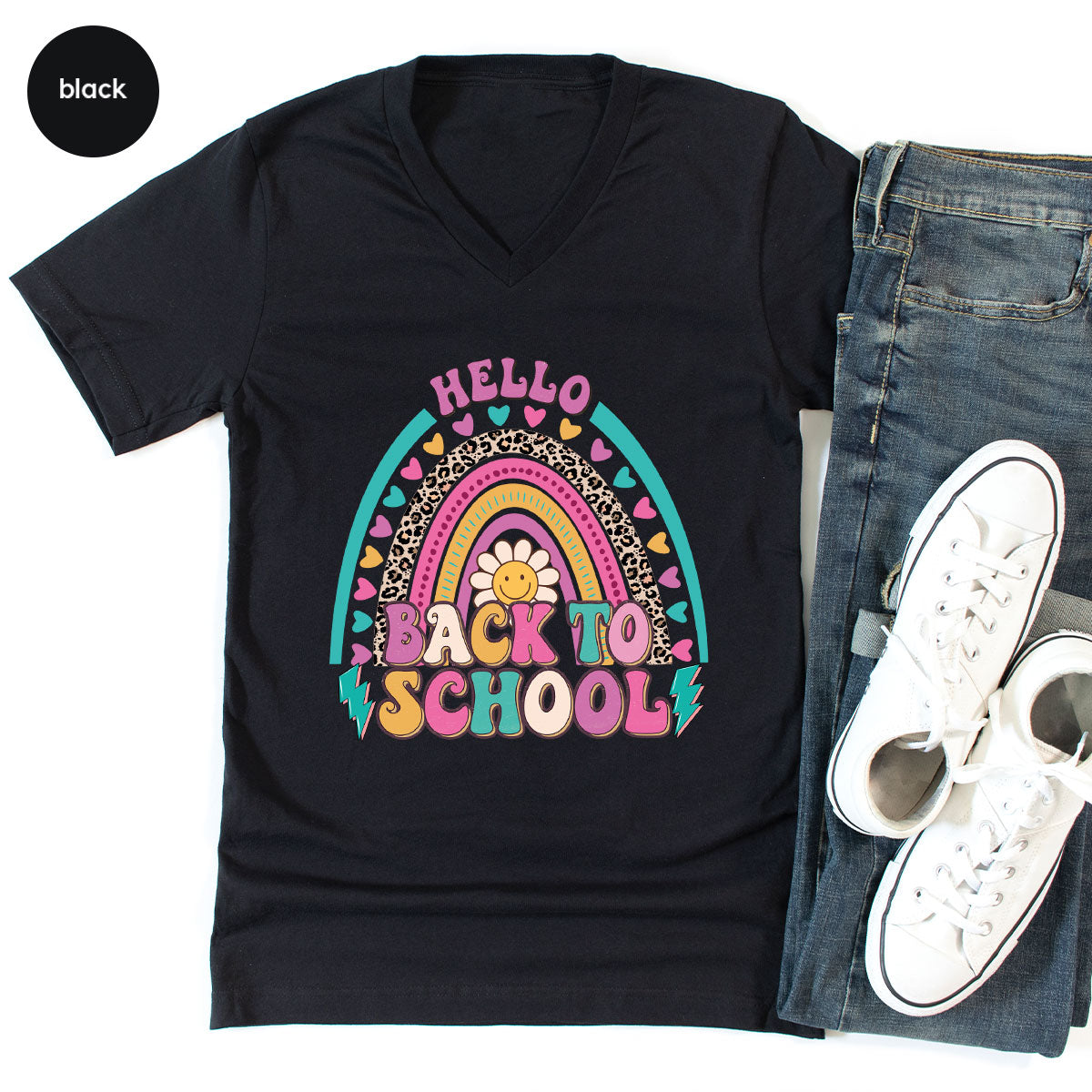 Inspirational Teacher Shirt, First Day Of School Clothing, Welcome Back To School Tshirt,n ainbow Graphic Tee