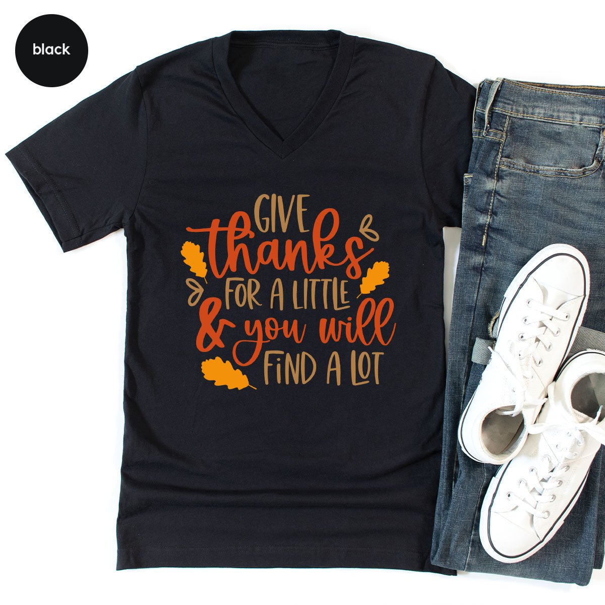 Thanksgiving T-Shirt, Cute Autumn Outfit, Thankful Vneck Tshirt, Fall Crewneck Sweatshirt, Fall Womens Clothing, Blessed Graphic Tees