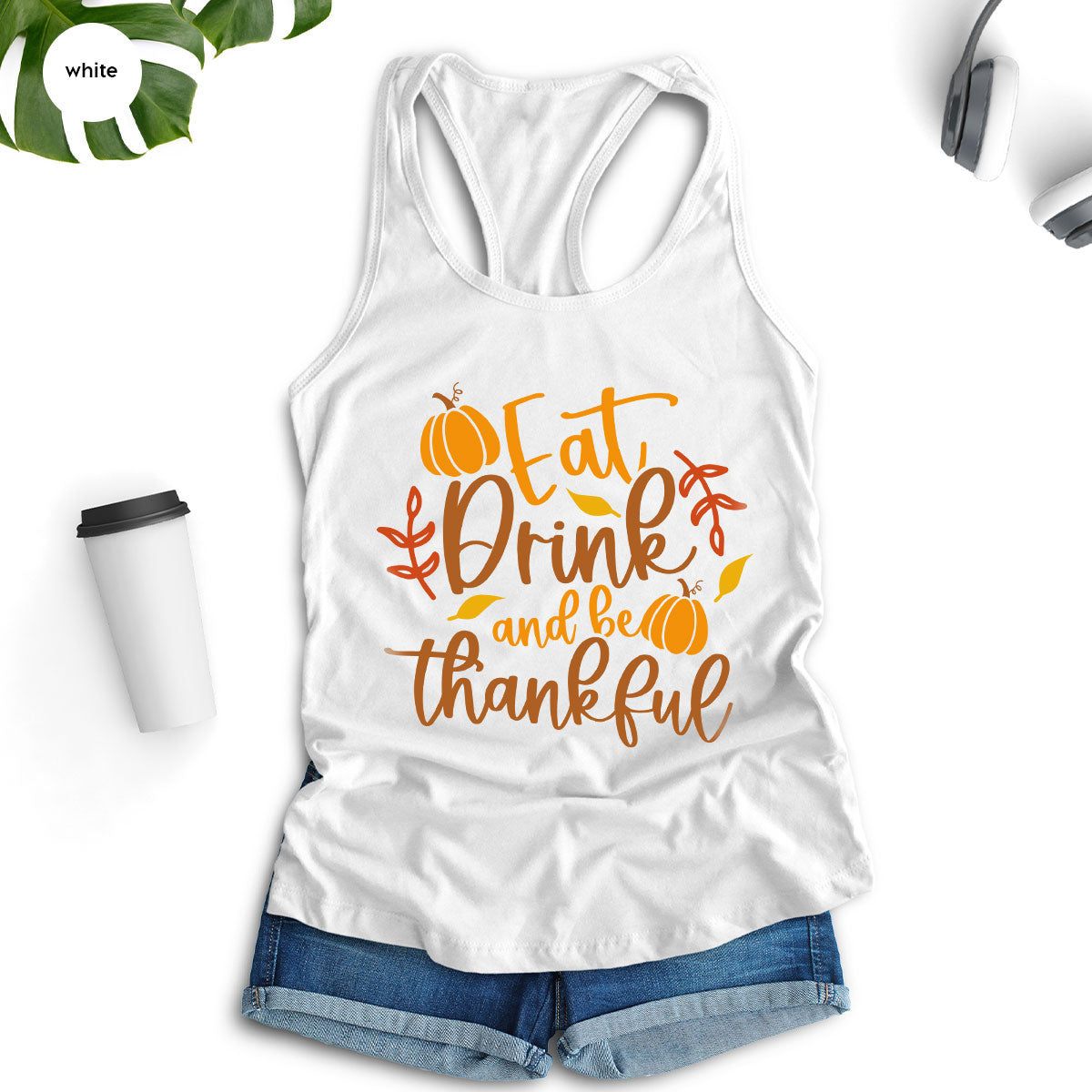 Cute Pumpkin T-Shirt, Fall Graphic Tees, Thankful Gifts, Thanksgiving Outfits, Autumn Crewneck Sweatshirt, Fall Leaves Vneck Shirt