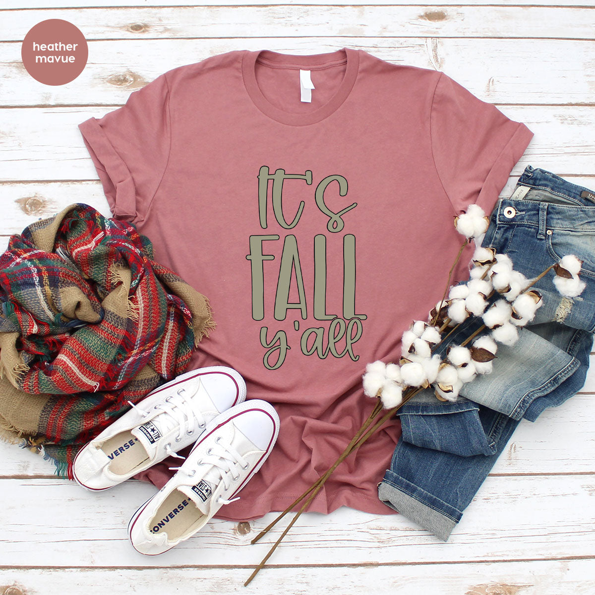 Fall Crewneck Sweatshirt, Its Fall Yall T-Shirt, Fall Gifts, Gifts for Her, Autumn Clothing, Thanksgiving Graphic Tees, Toddler T Shirt