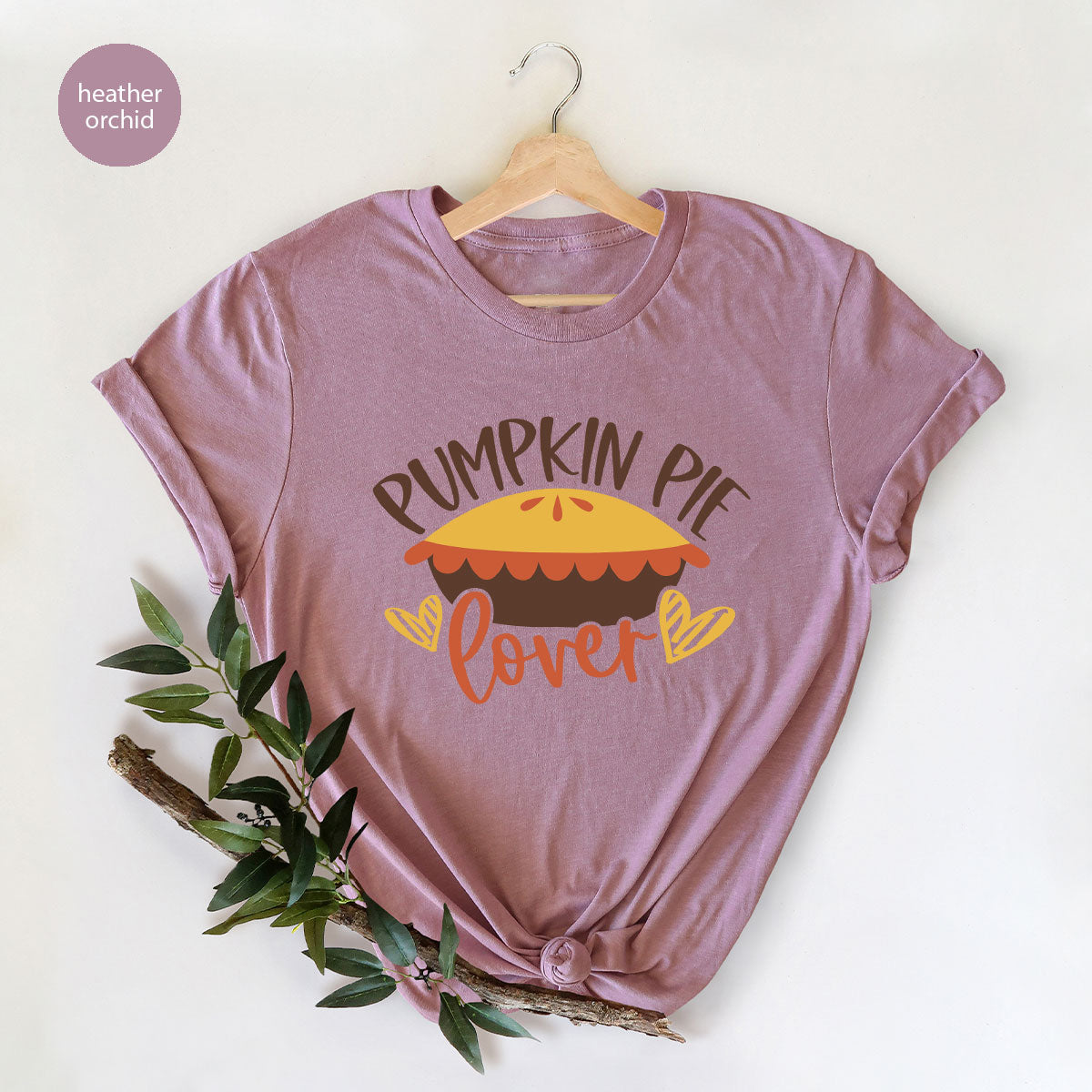 Kids Thanksgiving Shirts, Pumpkin Pie Graphic Tees, Gift for Her, Fall Crewneck Sweatshirt, Cute Toddler Clothes, Autumn Vneck T-Shirt