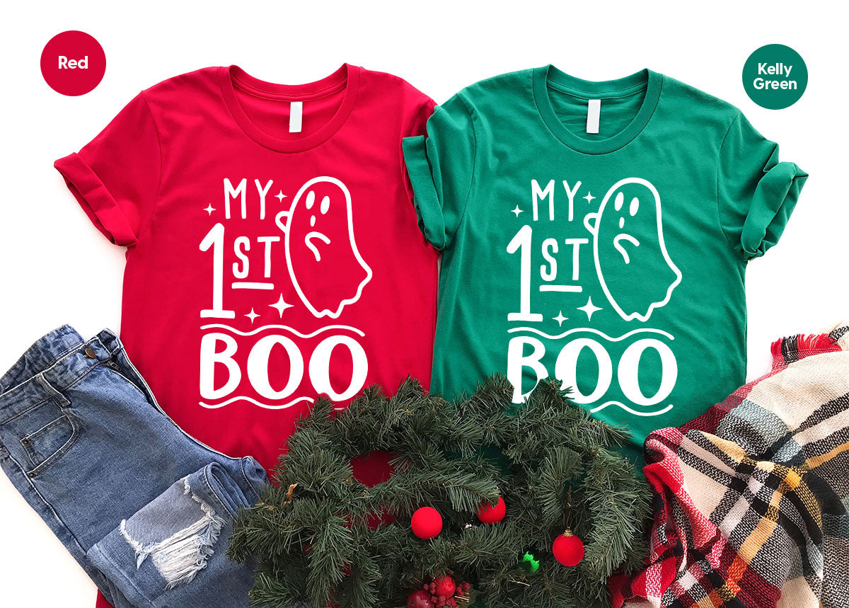 Halloween Baby Onesie®, Ghost Baby Clothes, Halloween Newborn Gifts, Spooky Season Kids Shirts, My First Boo T-Shirt, Baby Boy Bodysuit