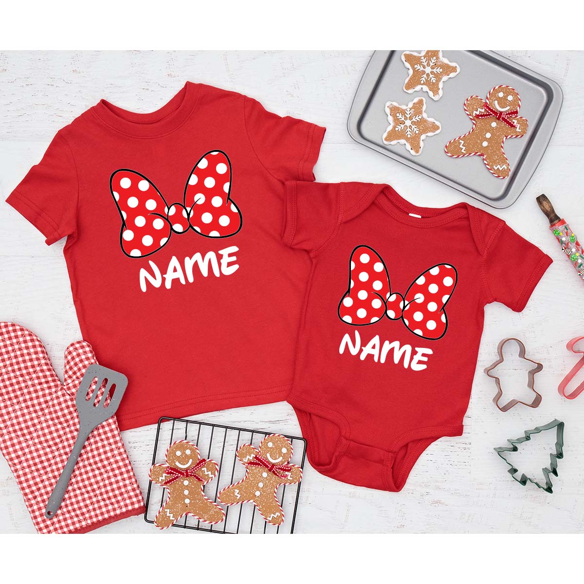 Red disney family shirts deals