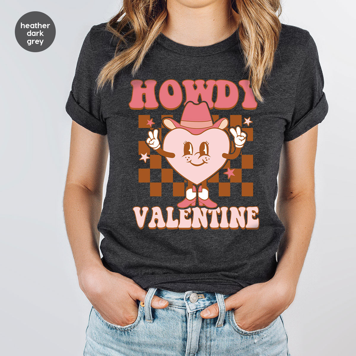 Howdy Valentine Shirt, 2023 Valentine's Day Shirt, Cute Feb 14 Tee