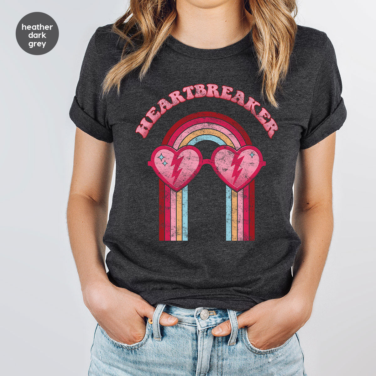 Heartbreaker Shirt, Anti Valentine's Day T-Shirt, Gift for Anti Love Shirt