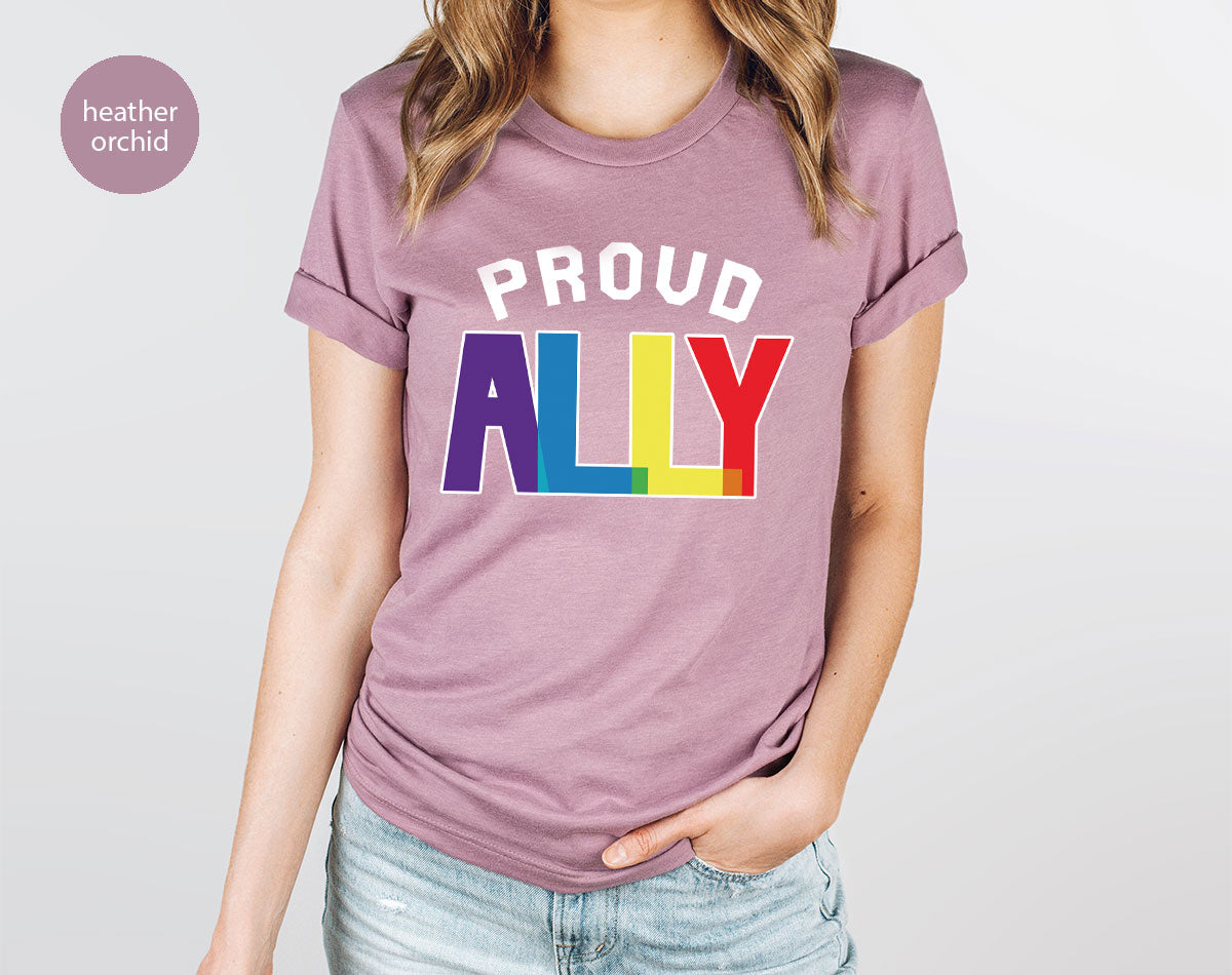 Proud Ally Shirt, LGBT Ally T-Shirt, LGBT Proud Tee