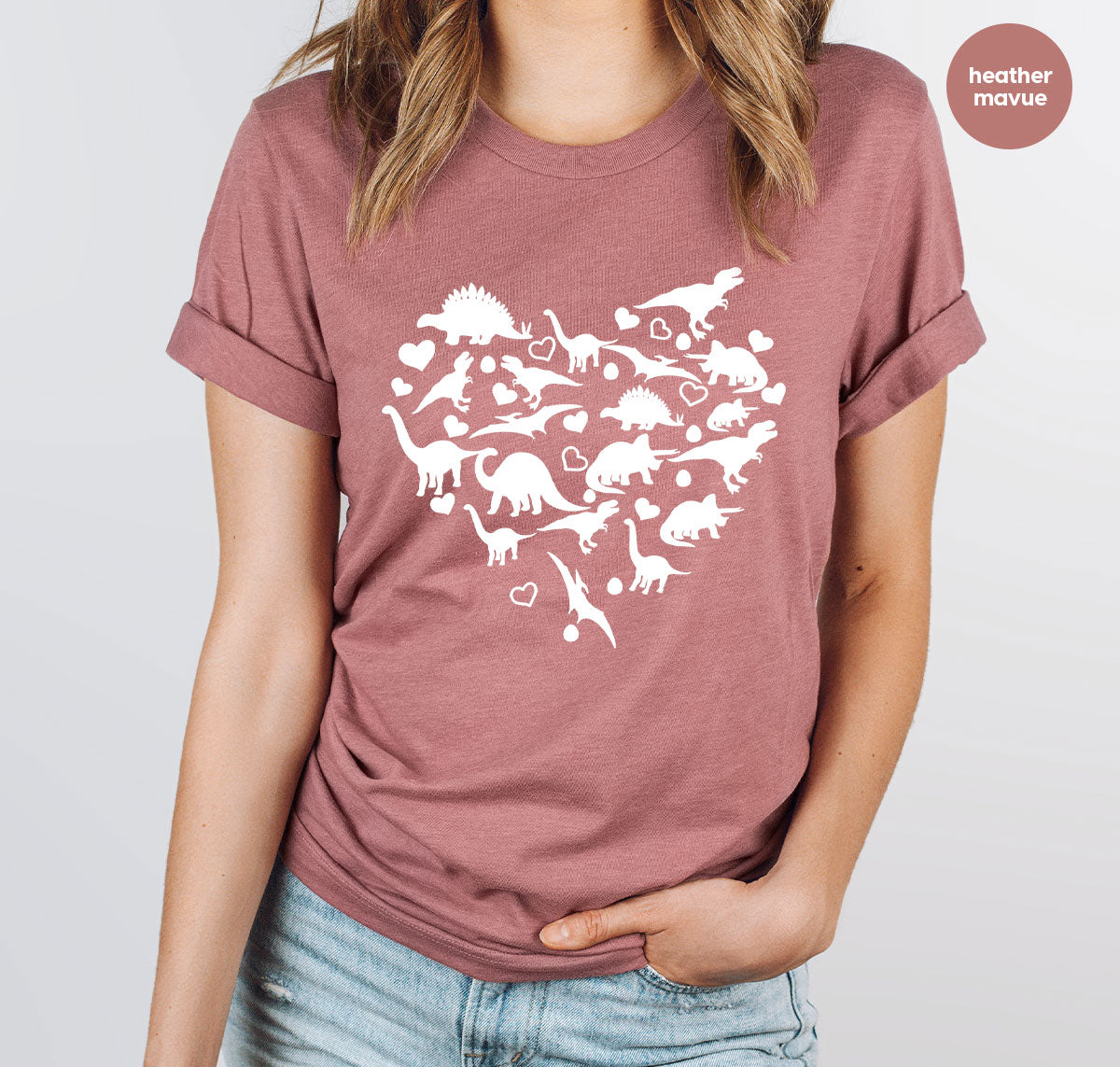 Dinosaur Shirt, Valentine Dinosaur T-Shirt, 2023 Valentine Gift