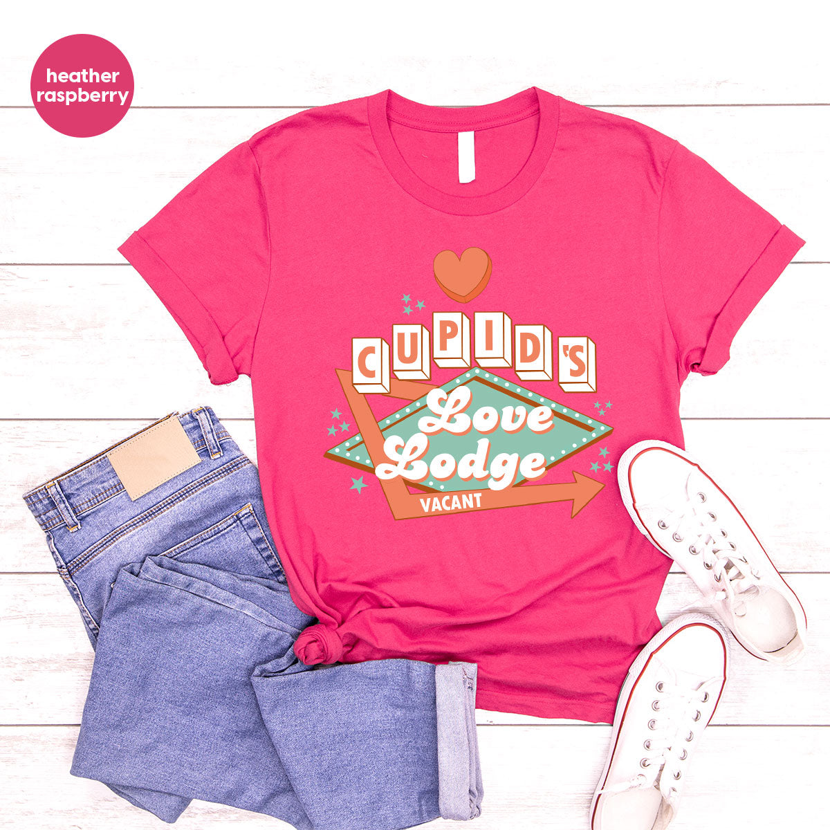 Love Lodge T-Shirt, Valentine's Day Tee, Cupid' Love Lodge Tee, Valentine Shirt