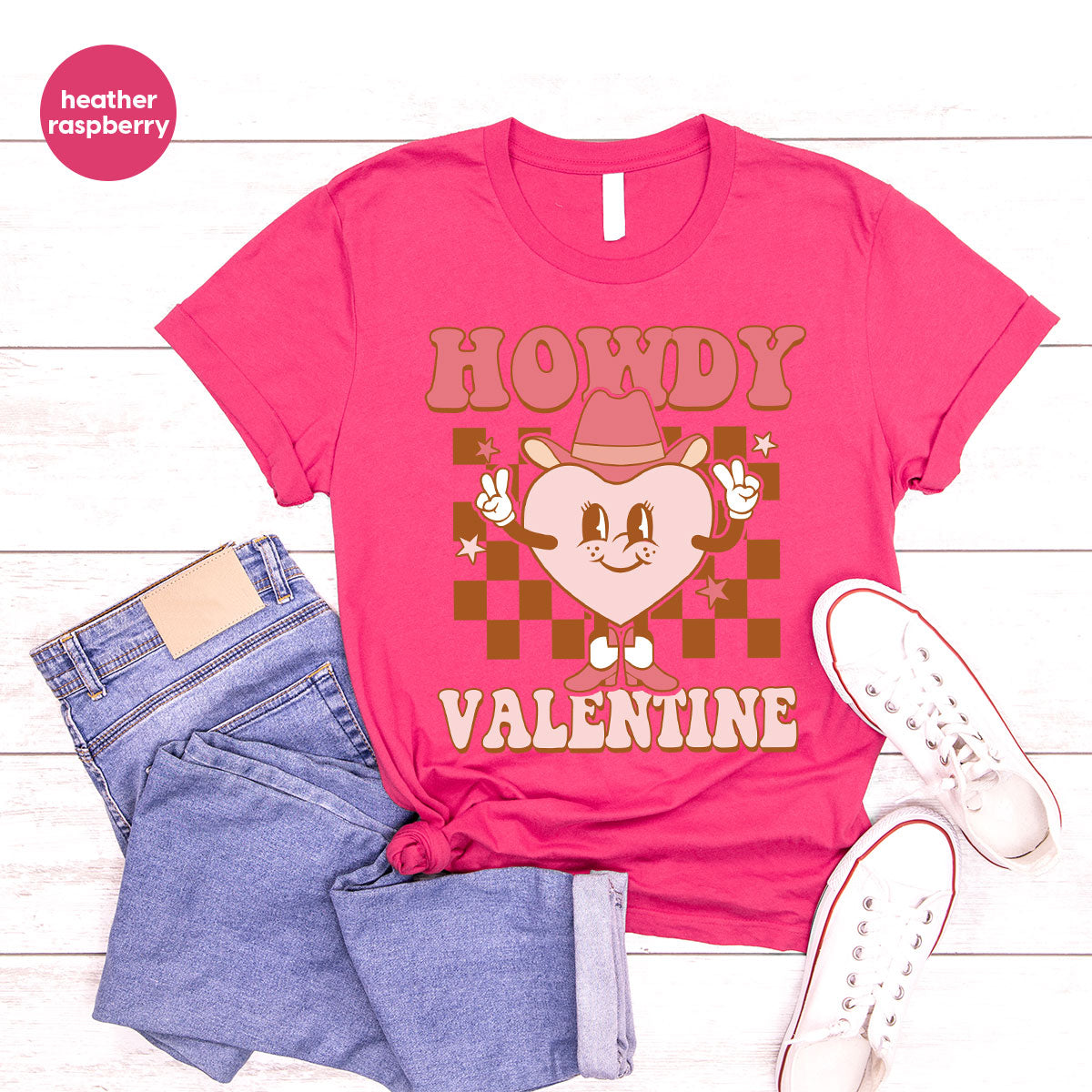 Howdy Valentine Shirt, 2023 Valentine's Day Shirt, Cute Feb 14 Tee