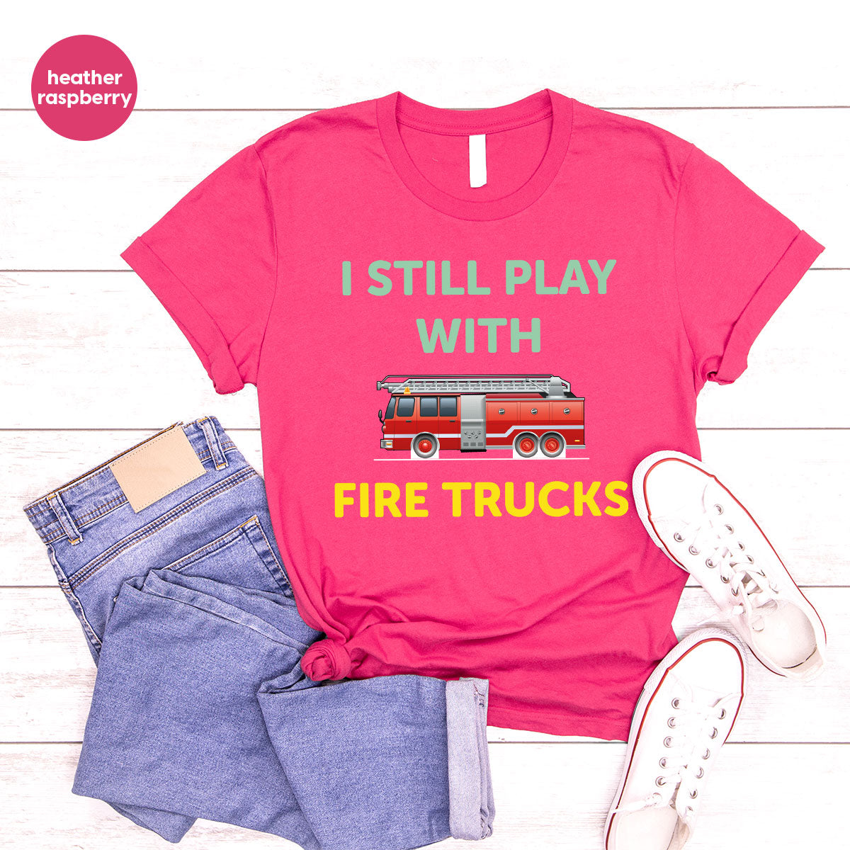 Fire Truck Shirt, Funny Fire Fighter T-Shirt, Fireman Tee