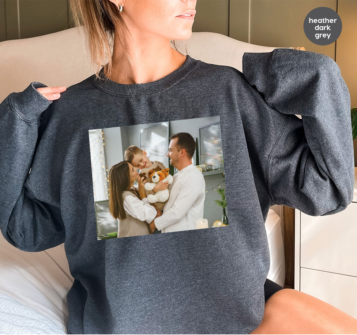 Custom Family T-Shirt, Customizable Photo Shirt, Baby Photo Tee, Family Custom Photo T-Shirt