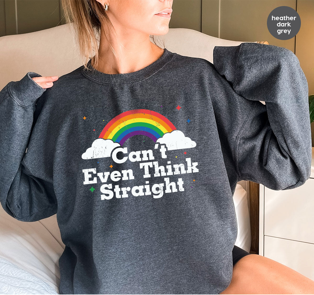 Can I Even Think Straight Shirt, Rainbow T-Shirt, LGBT T-Shirt