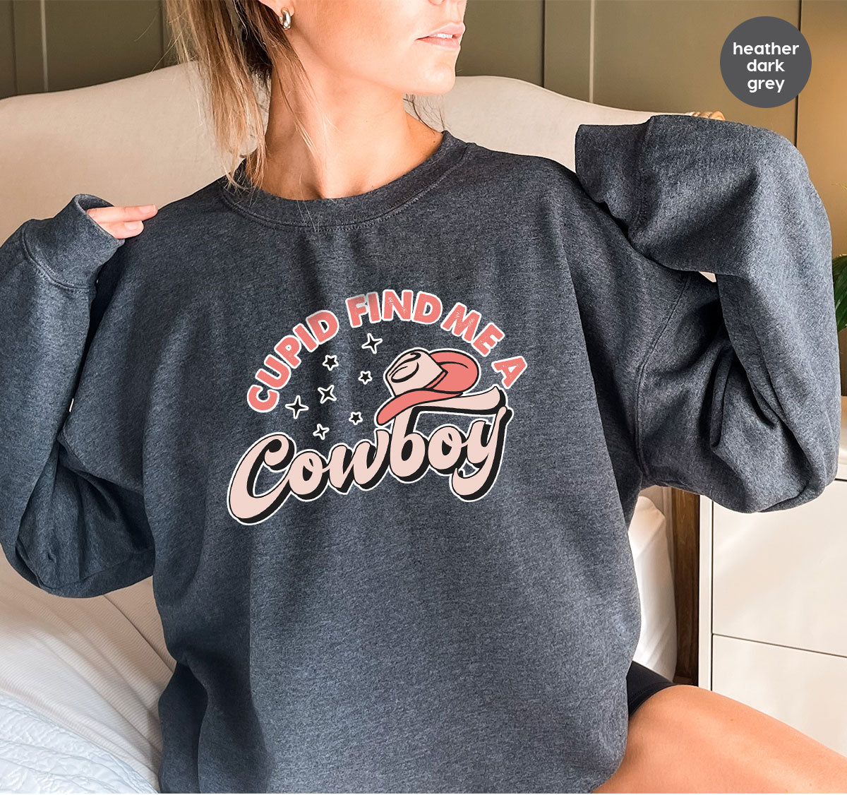 Cupid Find Me A Cowboy Shirt, Valentine Day Shirt, Cowboy Love T-Shirt