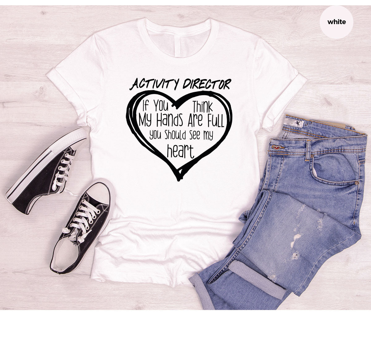 Activity Director Shirt, Love Shirt, Heart Shirt, Gift For Couples