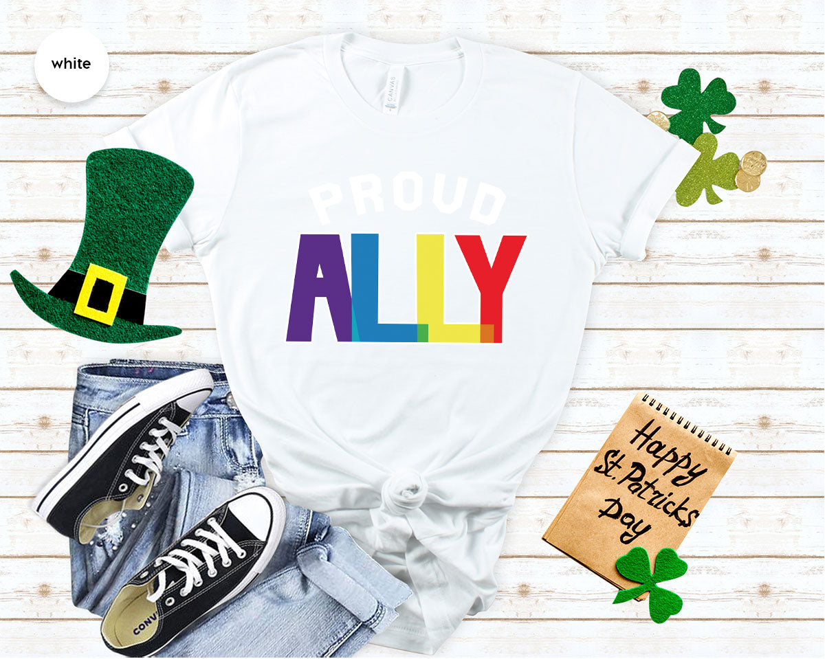 Proud Ally Shirt, LGBT Ally T-Shirt, LGBT Proud Tee