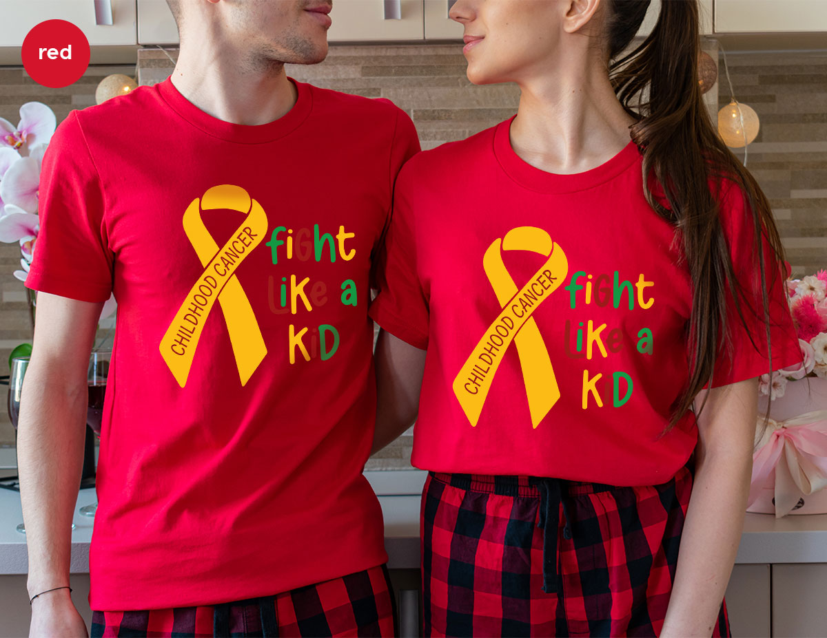 Fighting Like A Kid Shirt, Cancer Fight Shirt, Childhood Canver Fighter t-Shirt, Gift For Cancer Kids