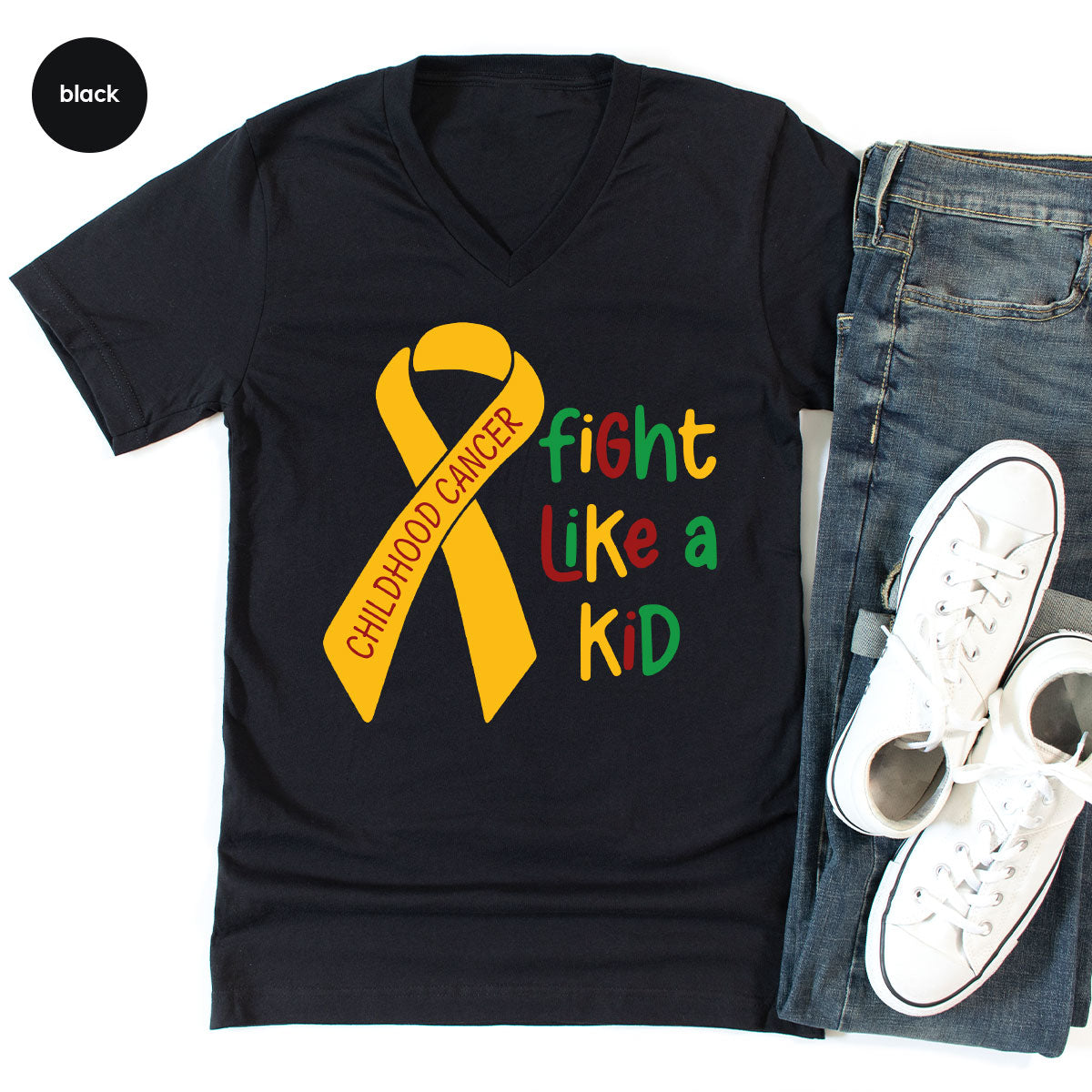 Fighting Like A Kid Shirt, Cancer Fight Shirt, Childhood Canver Fighter t-Shirt, Gift For Cancer Kids