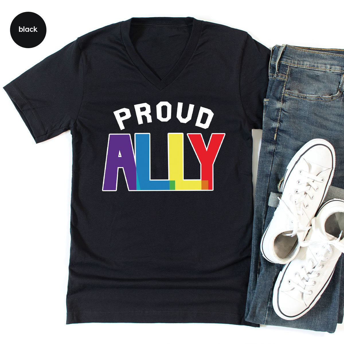 Proud Ally Shirt, LGBT Ally T-Shirt, LGBT Proud Tee