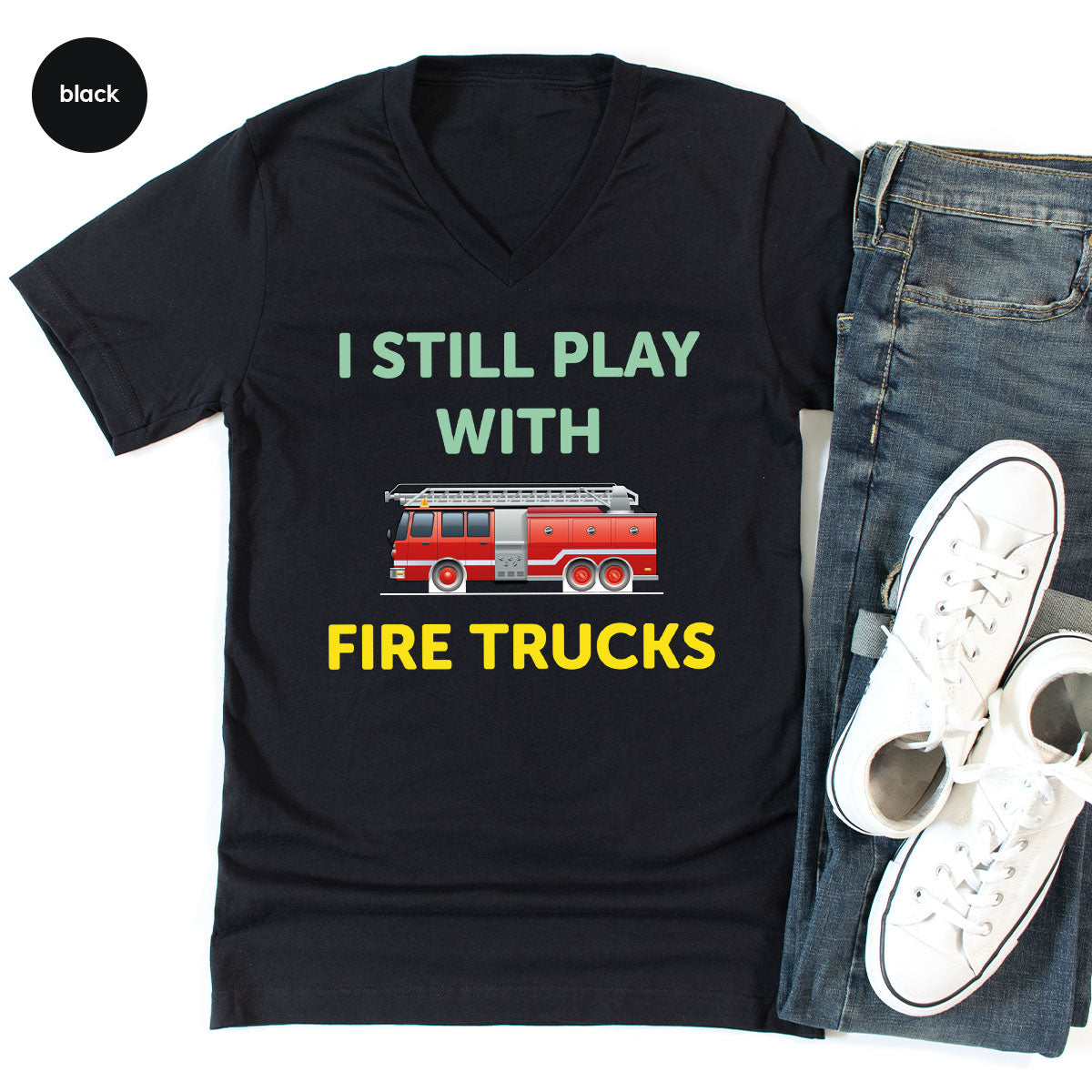 Fire Truck Shirt, Funny Fire Fighter T-Shirt, Fireman Tee