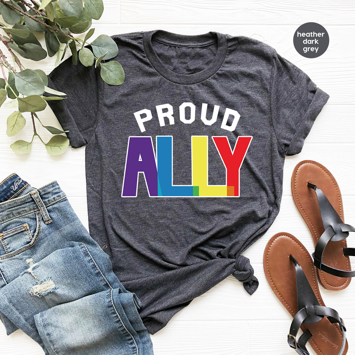 Proud Ally Shirt, LGBT Ally T-Shirt, LGBT Proud Tee