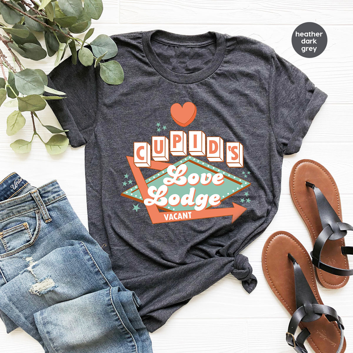 Love Lodge T-Shirt, Valentine's Day Tee, Cupid' Love Lodge Tee, Valentine Shirt