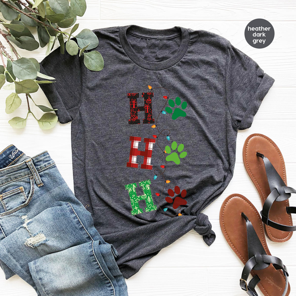 Christmas Cat Shirt, Santa Clause T-Shirt For Cat Mom, Pet Owner Christmas Tee, Dog Christmas Gift