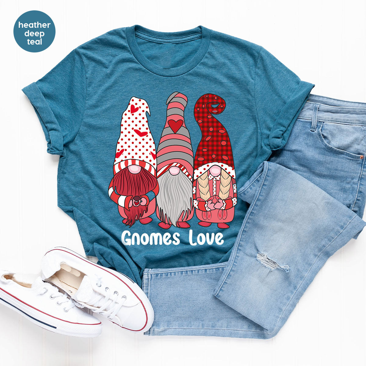 Gnomes Love Shirt, Love 4ever Shirt, Best Love T-Shirt, Valentine's Day Shirt 2023