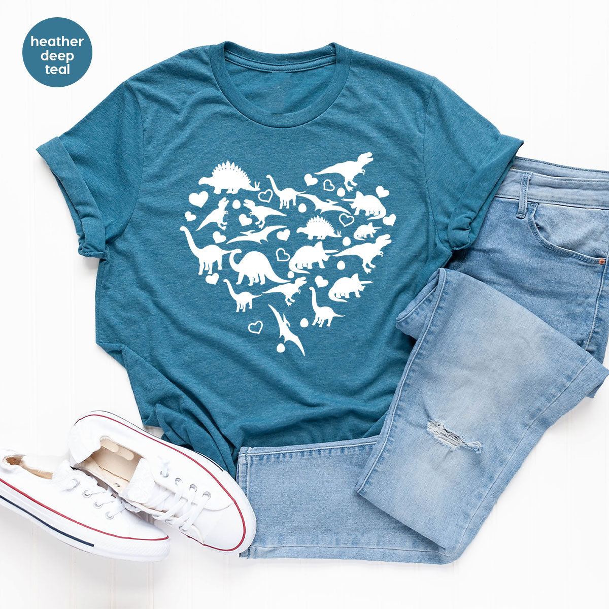 Dinosaur Shirt, Valentine Dinosaur T-Shirt, 2023 Valentine Gift