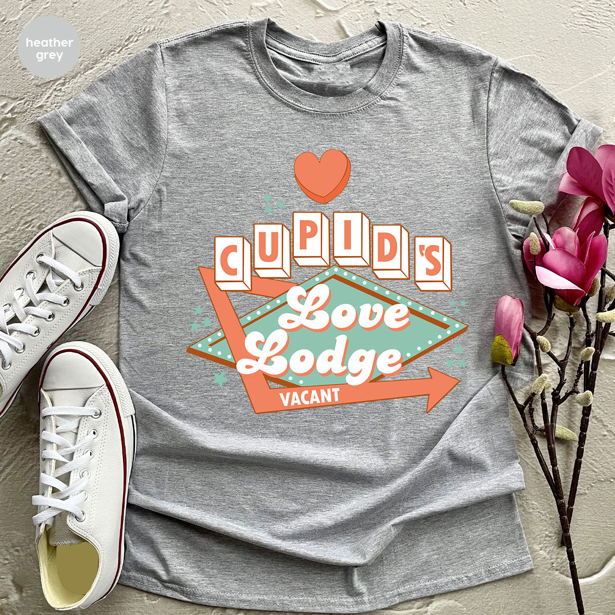 Love Lodge T-Shirt, Valentine's Day Tee, Cupid' Love Lodge Tee, Valentine Shirt