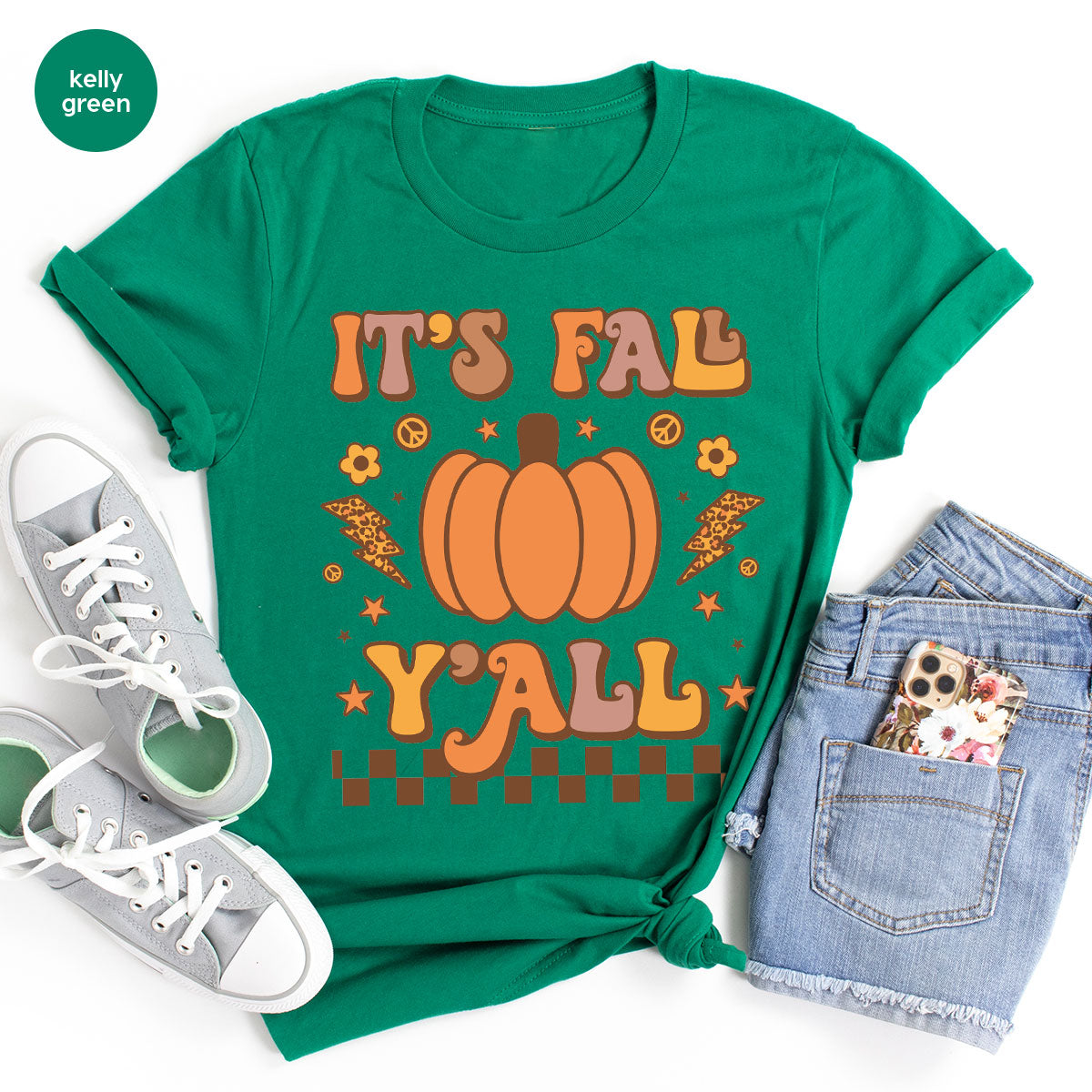 Halloween Fall Shirt, It's Y'Fall T-Shirt, Halloween Fall Hoodie, Long Sleeve and Short Sleeve Shirts