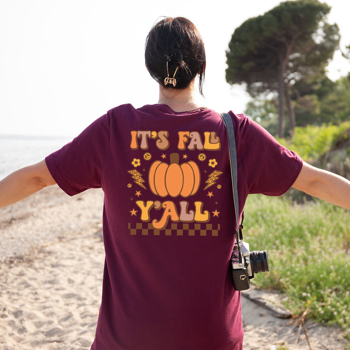 Halloween Fall Shirt, It's Y'Fall T-Shirt, Halloween Fall Hoodie, Long Sleeve and Short Sleeve Shirts