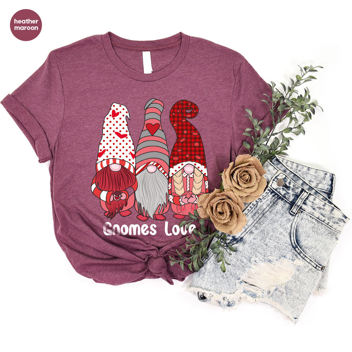 Gnomes Love Shirt, Love 4ever Shirt, Best Love T-Shirt, Valentine's Day Shirt 2023