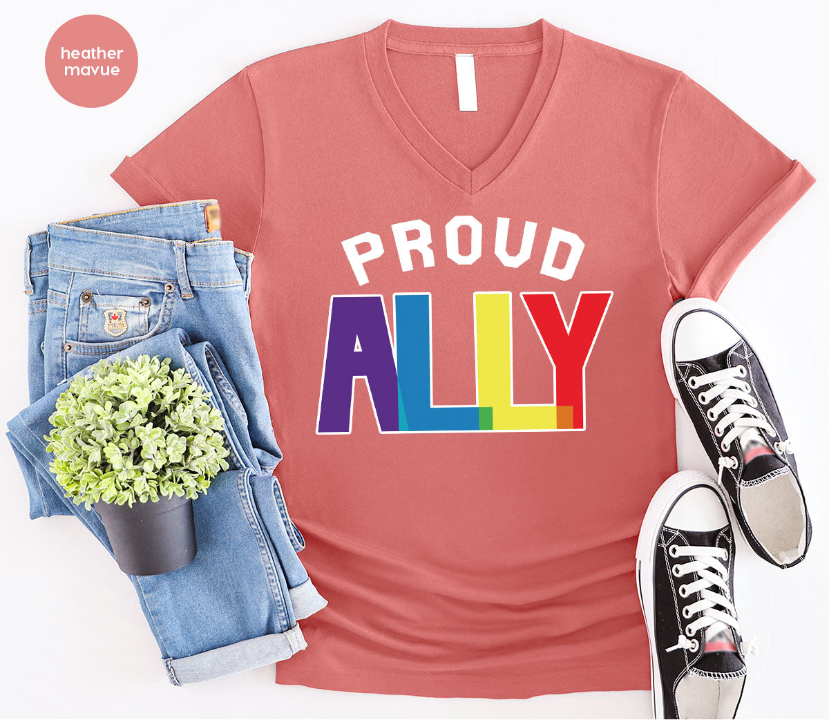 Proud Ally Shirt, LGBT Ally T-Shirt, LGBT Proud Tee