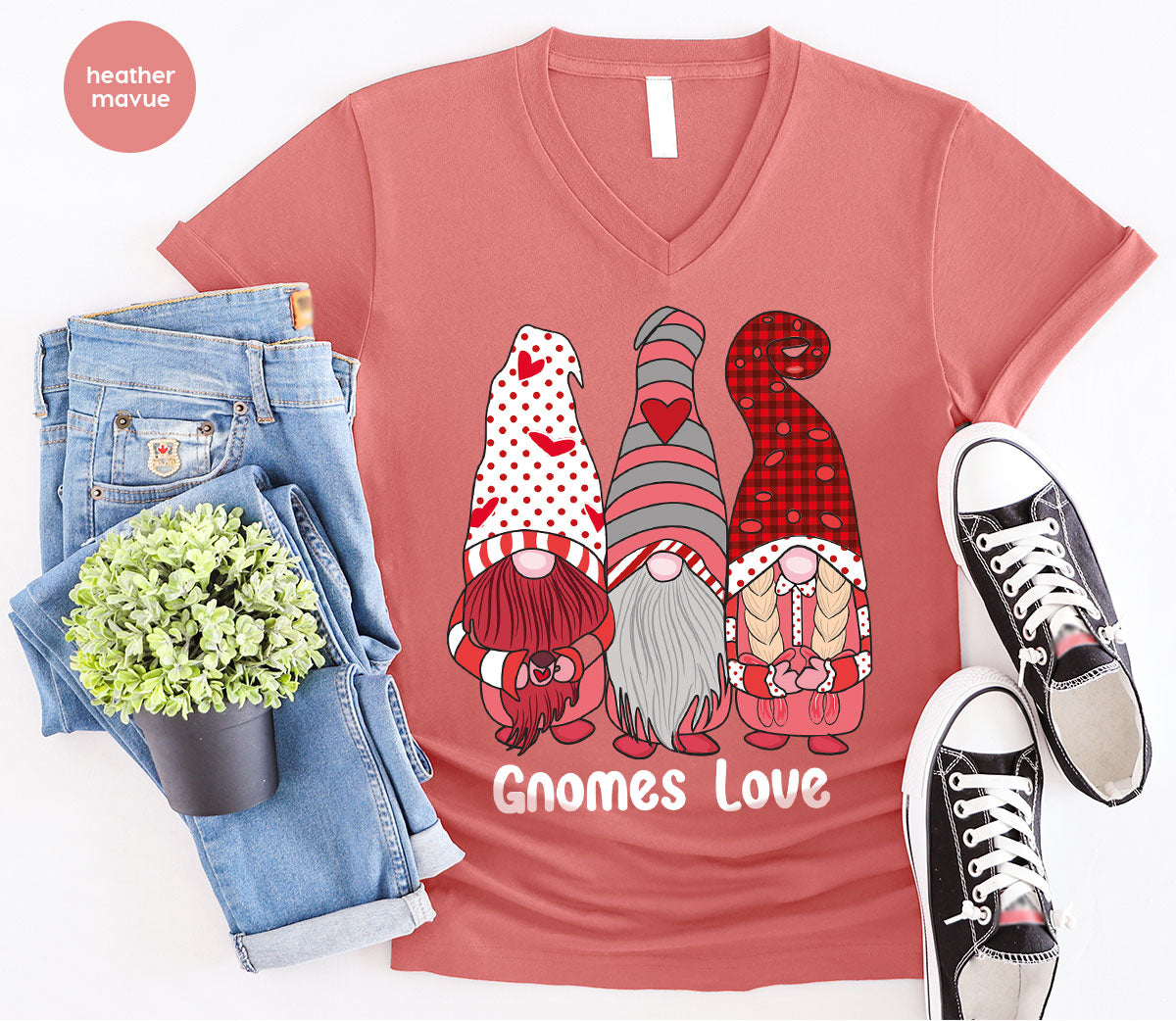 Gnomes Love Shirt, Love 4ever Shirt, Best Love T-Shirt, Valentine's Day Shirt 2023