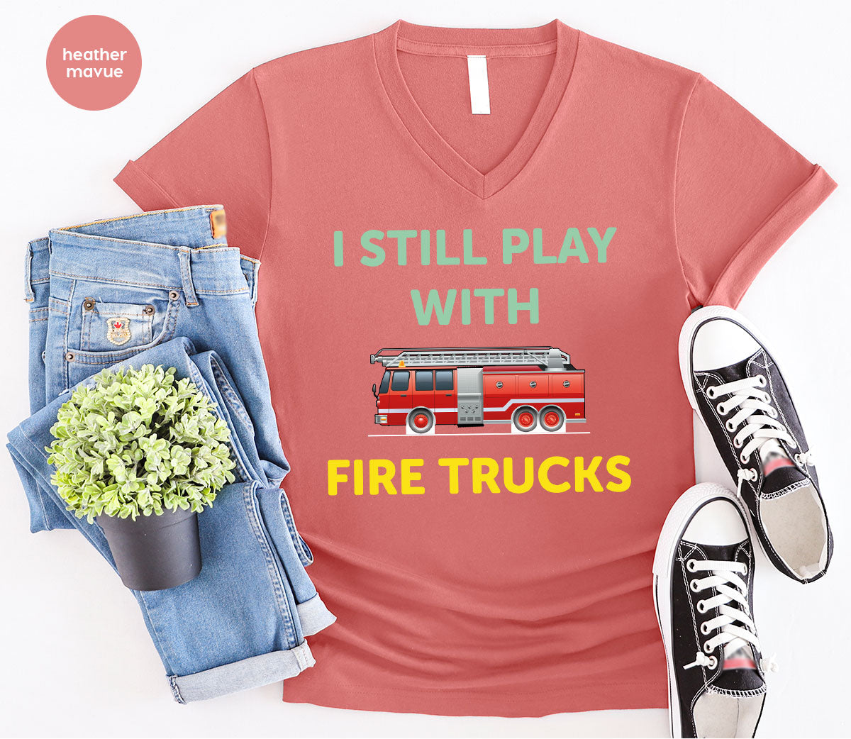 Fire Truck Shirt, Funny Fire Fighter T-Shirt, Fireman Tee