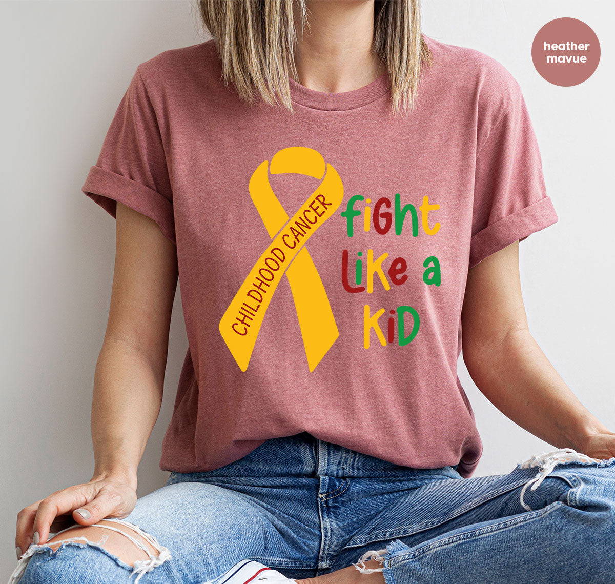 Fighting Like A Kid Shirt, Cancer Fight Shirt, Childhood Canver Fighter t-Shirt, Gift For Cancer Kids