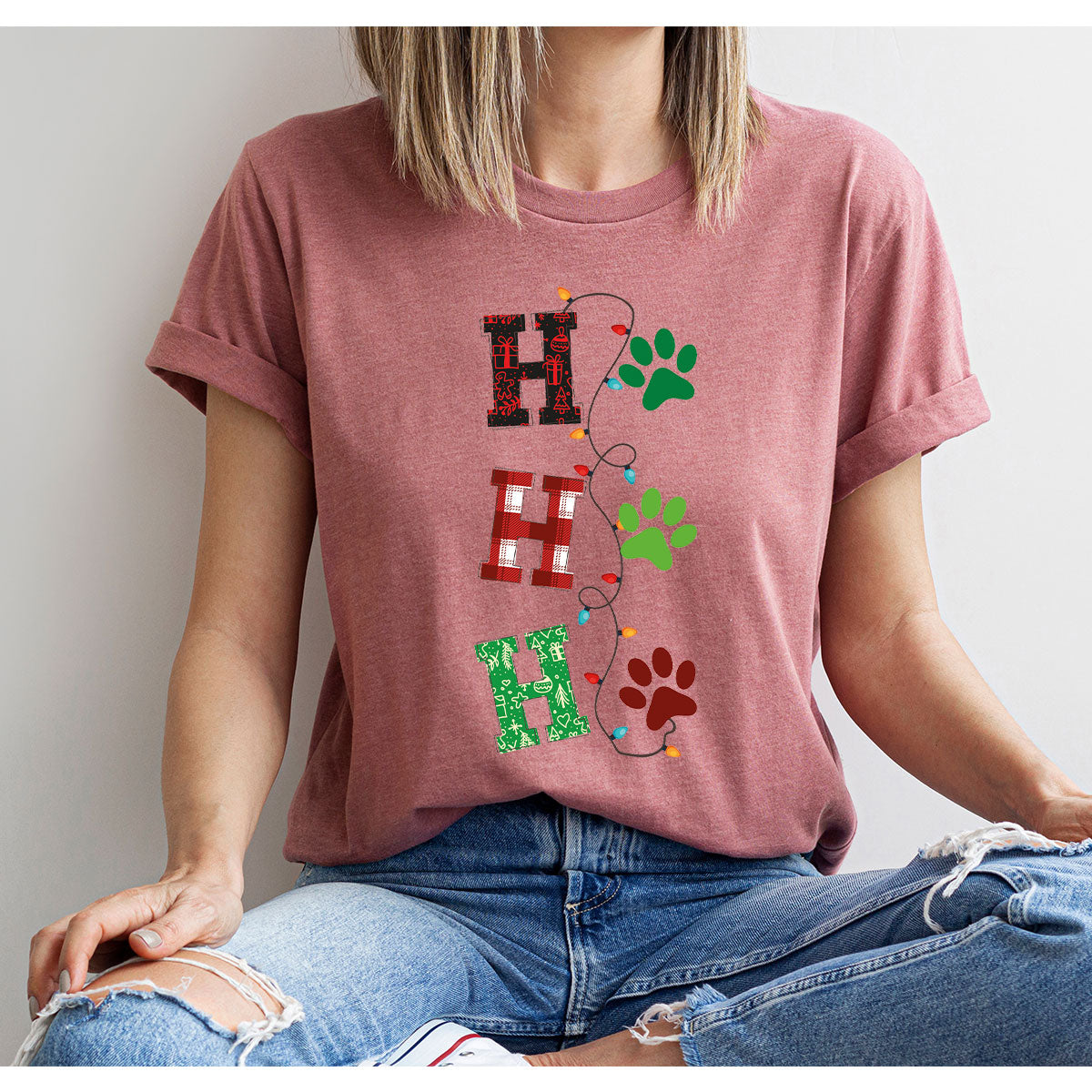 Christmas Cat Shirt, Santa Clause T-Shirt For Cat Mom, Pet Owner Christmas Tee, Dog Christmas Gift