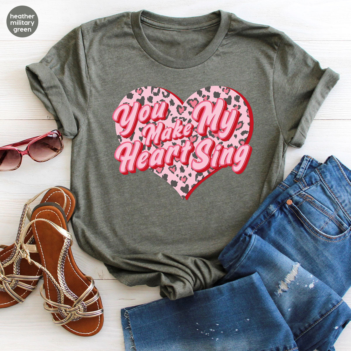 You Make My Heart Sing Shirt, Valentine's Day Romantic Gift